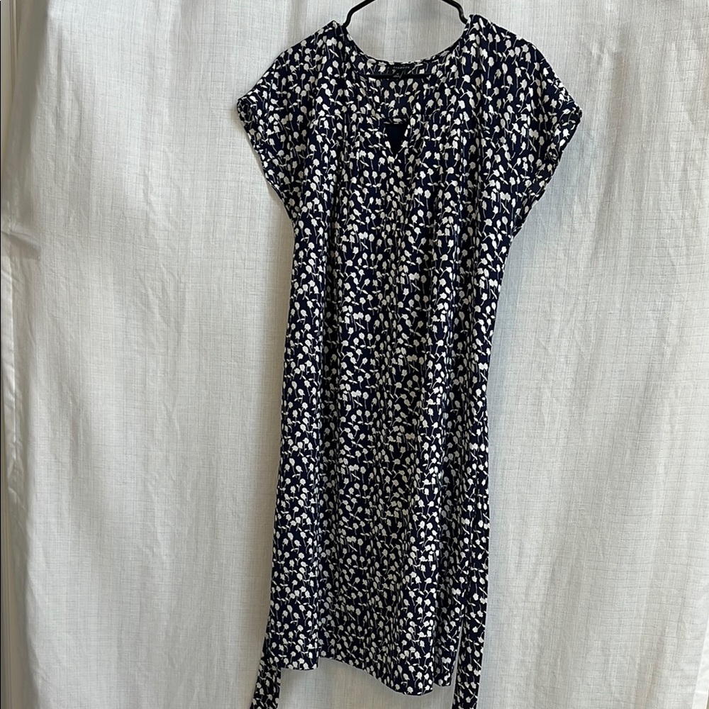 Navy and White Floral Dress - Talbot’s 12